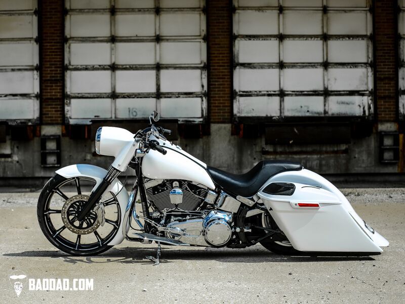 Stretched Tank Shroud for Softail