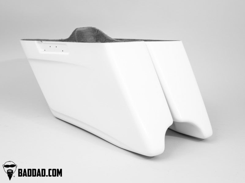 Audio Race Series Stretched Saddlebags for 2014+