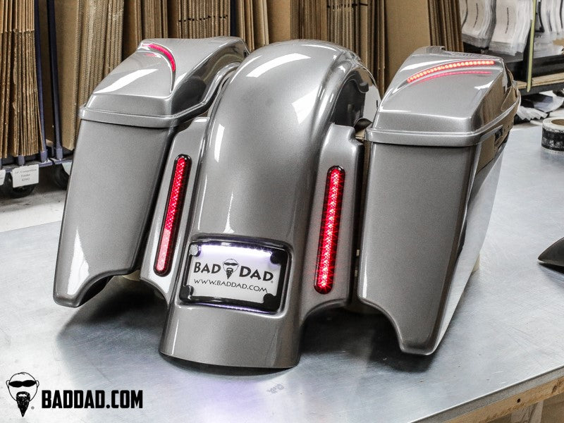 Audio Race Series Stretched Saddlebags for 2014+