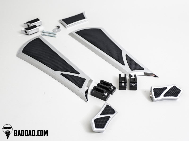 Floorboard Kit: Street Boards with Passenger Pegs