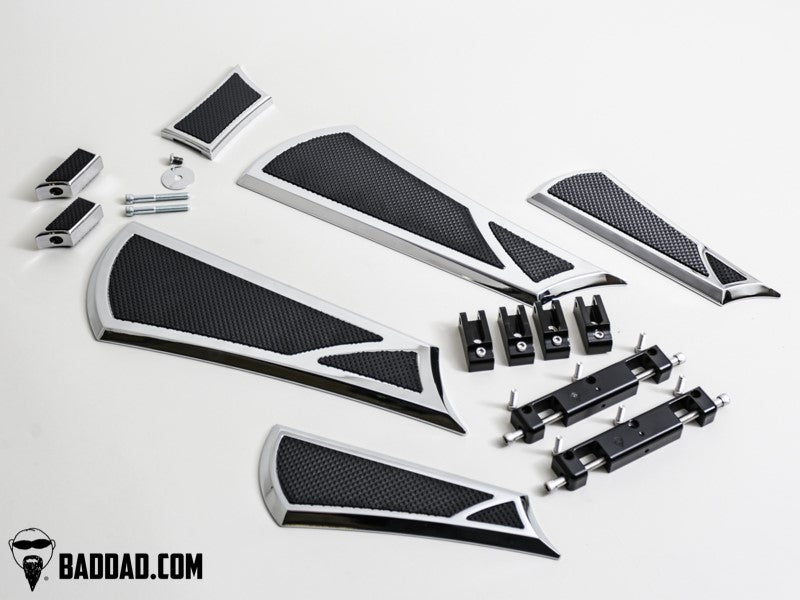 Floorboard Kit: Street Boards with Passenger Boards