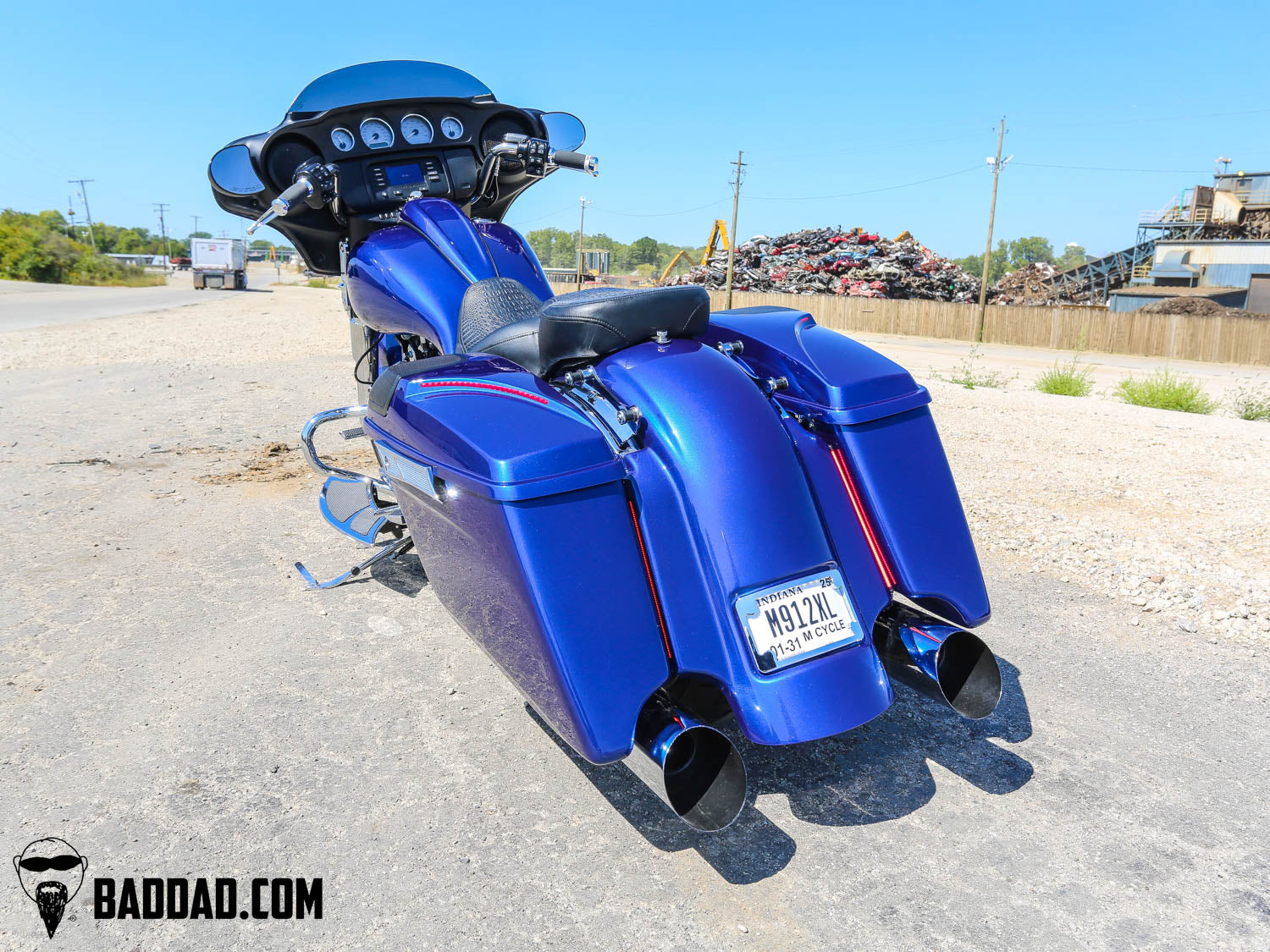 Race Series Fender with Bagger Strips & Paint