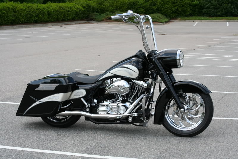 Road King Stretched Headlight Nacelle Spear Bad Dad 