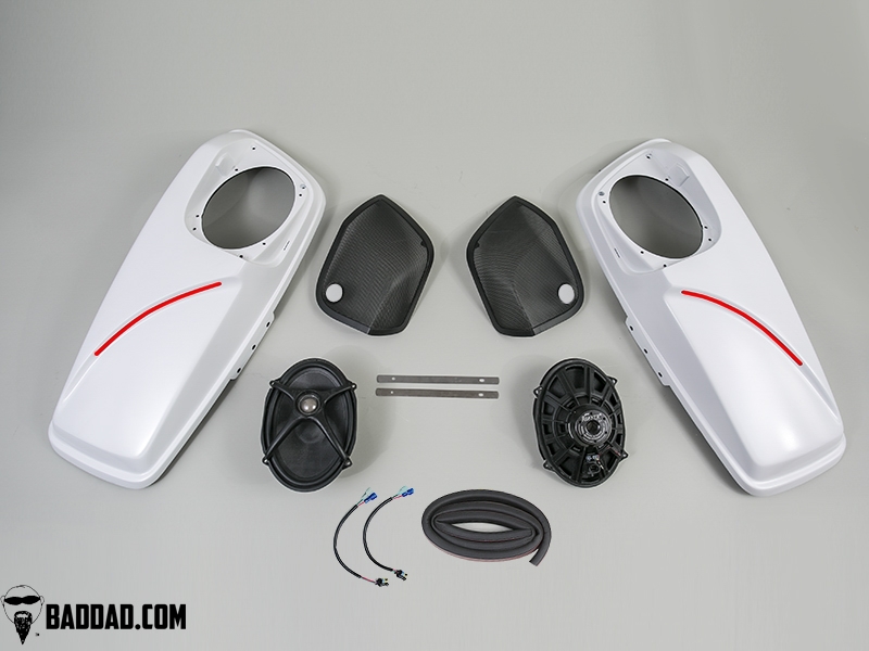 Complete Speaker Lid Package with Flush Lights | Bad Dad ... wiring harness for harley davidson 